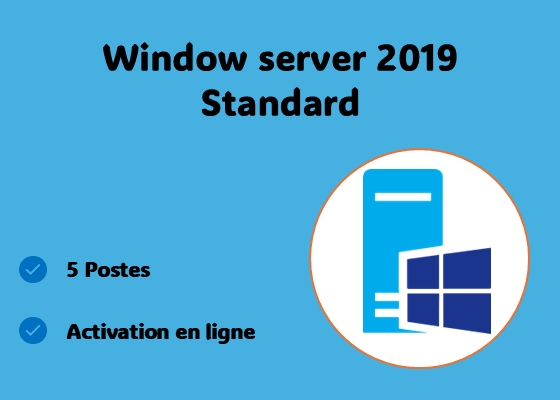 Windows Server 2019 Standard (5 Postes)